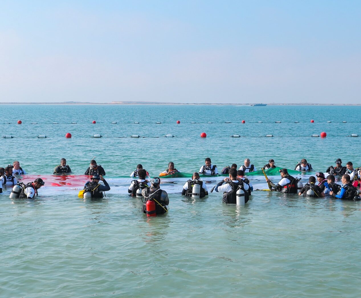 Honoring the UAE Flag Underwater: A Symbol of Unity and Sustainability